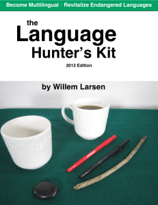 Language Hunter's kit cover page eBook